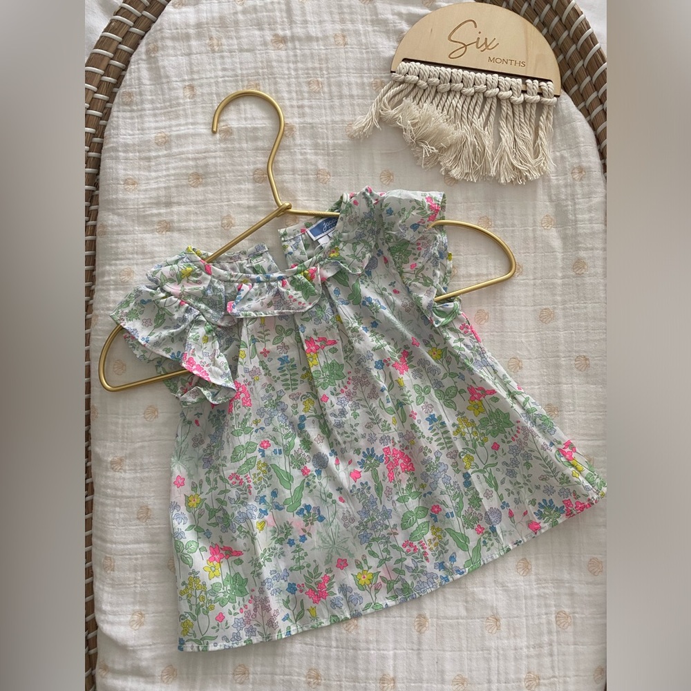 Beautiful Blouse top Jacadi 6 month NWT - Picture 1 of 3